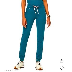 Caribbean Blue FIGS Zamora Jogger Pants